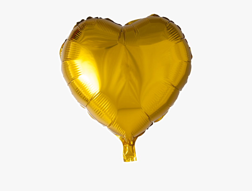Gold Heart Balloon Png, Transparent Png, Free Download