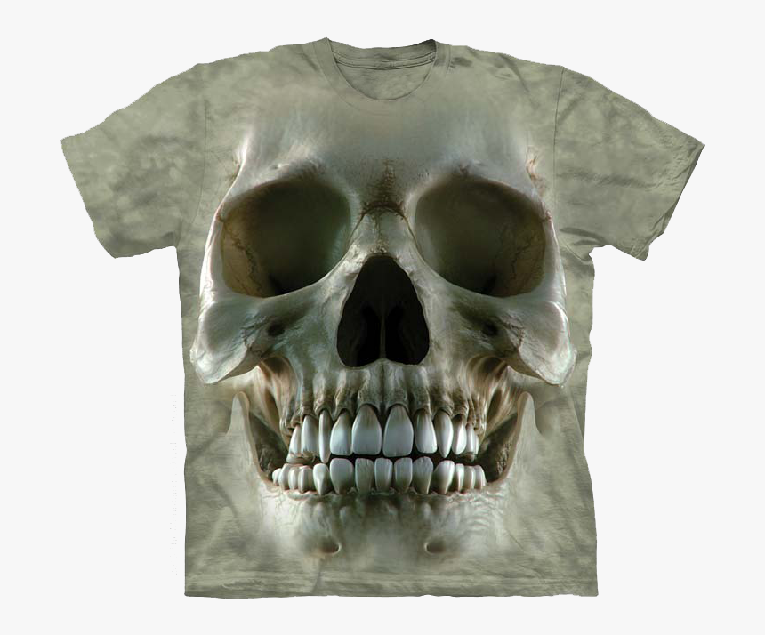 Skull Face Shirt - Mountain T Shirts Skull, HD Png Download, Free Download