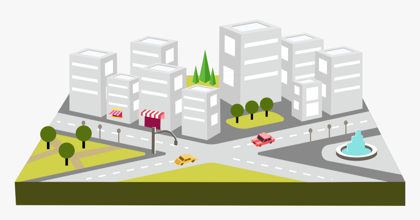 Transparent City Vector Png - Junction, Png Download, Free Download