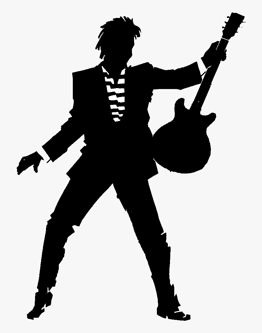 Guitarist Silhouette Png, Transparent Png, Free Download