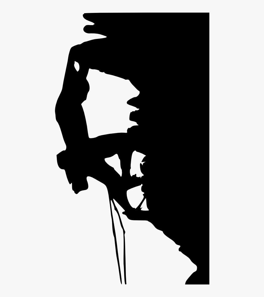 Person Rock Climbing Silhouette-2 - Indoor Rock Climbing Clip Art, HD Png Download, Free Download