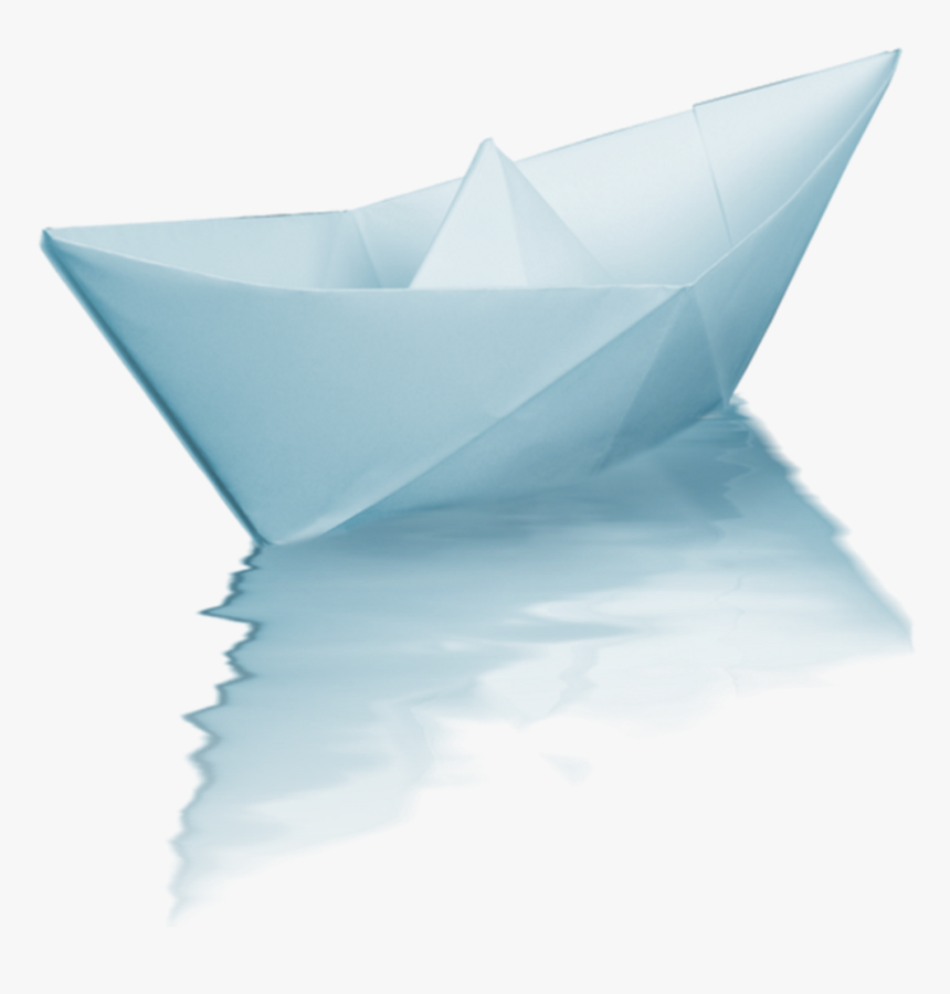 Water Paper Boat Swim Ftestickers - Png Paper Boat, Transparent Png, Free Download