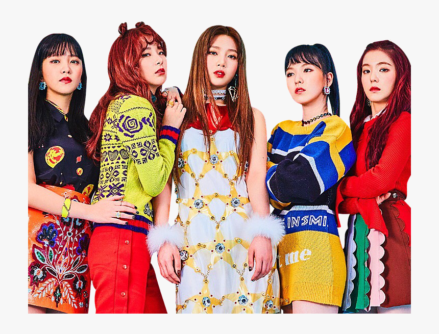 Red Velvet Png Stickers Transparent Kpop Edit Aesthetic - Red Velvet Rookie Album, Png Download, Free Download
