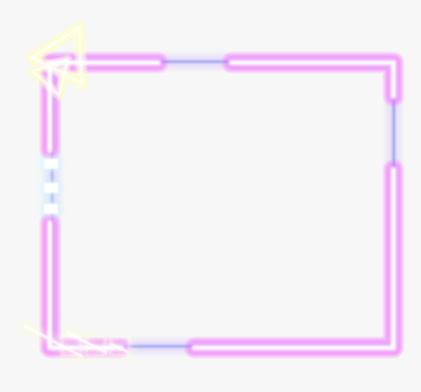 #square #neon #geometric #frame #triangle #overlay - Neon Square Png, Transparent Png, Free Download