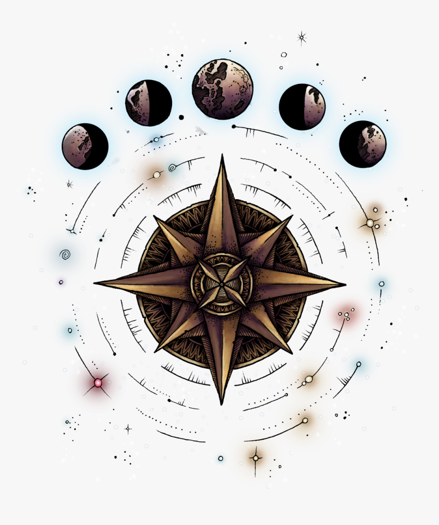 Fantasy Compass Star Transparent, HD Png Download, Free Download