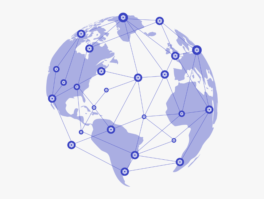 Globe Blockchain Transparent, HD Png Download, Free Download