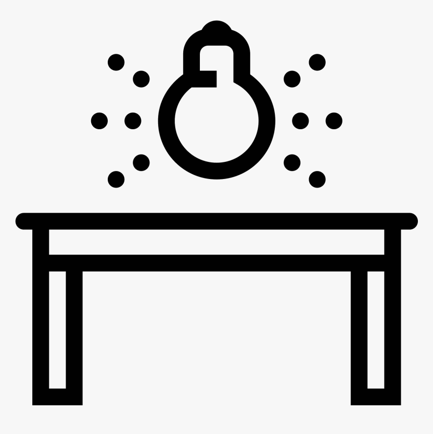 Transparent Table Clipart Png - Bathroom Light Icon, Png Download, Free Download