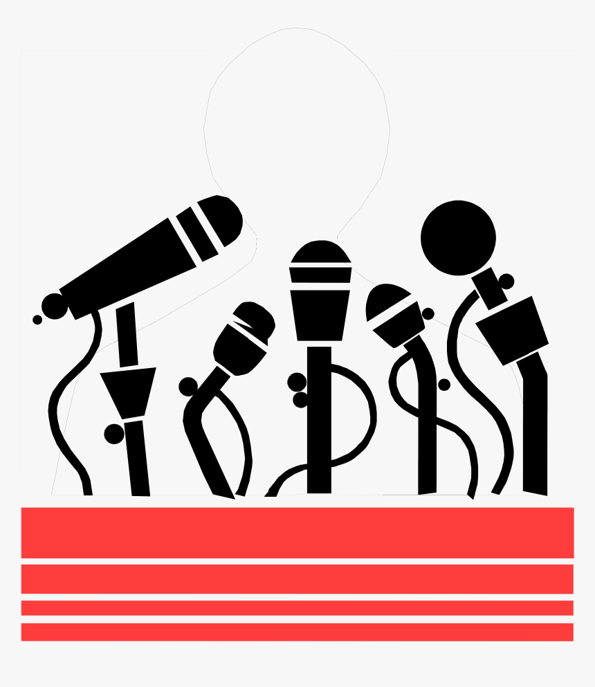 Microphone Silhouette Grey B - Medios De Comunicacion, HD Png Download, Free Download