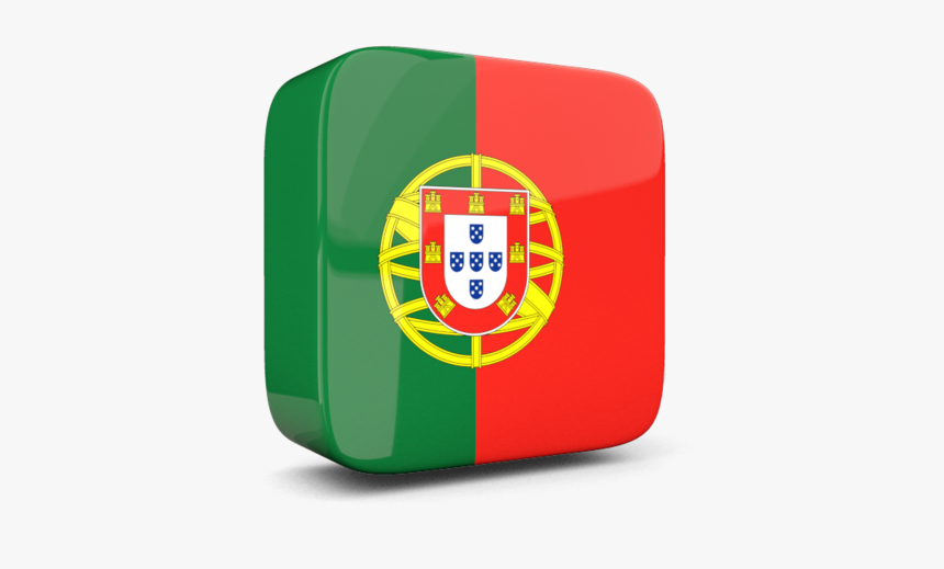 Glossy Square Icon 3d - Portugal Flag Big, HD Png Download, Free Download