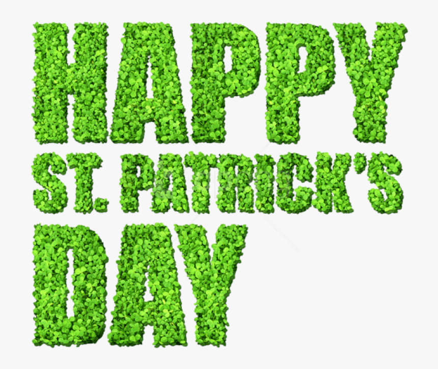 Free Png Happy St Patricks Day With Clovers Png Images - Transparent Background Happy St Patrick's Day Png, Png Download, Free Download