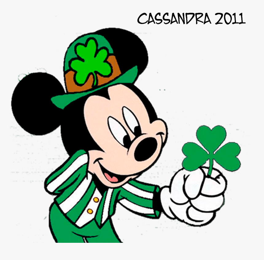 Mickey St Patrick S Day Wallpaper Wallpapersafari - Mickey Mouse St Patricks Day, HD Png Download, Free Download