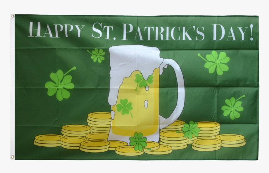 Happy Saint Patrick"s Day St Patrick"s Beer Flag - Happy St Patrick's Day Beer, HD Png Download, Free Download