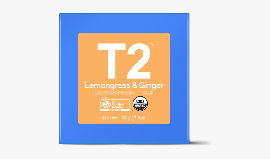 Organic Lemongrass And Ginger Loose Leaf Gift Cube - T2 Tea, HD Png Download, Free Download