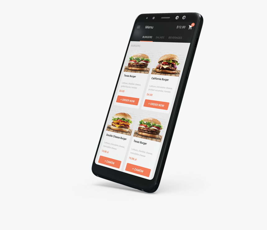 Mobile Application Example - Android Ordering System, HD Png Download, Free Download