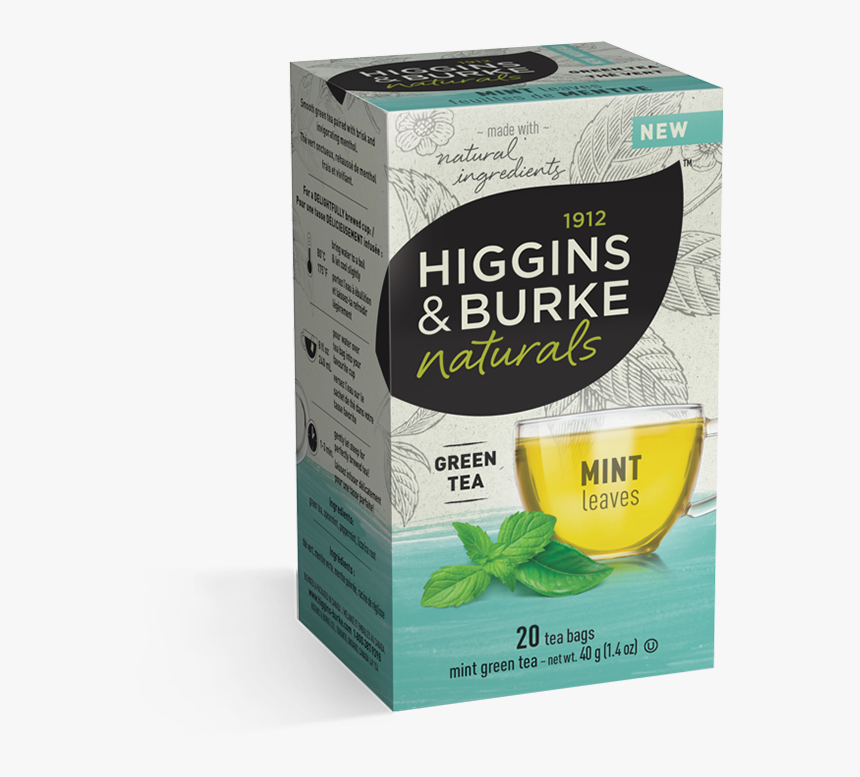 Higgins & Burke Mint Leaves Green Tea 20"s - Higgins And Burke Earl Grey Tea, HD Png Download, Free Download