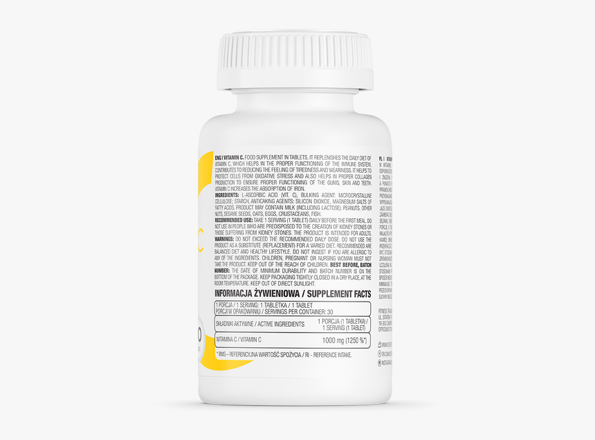 Ostrovit Vitamin C 30 Tabs - Ostrovit, HD Png Download, Free Download