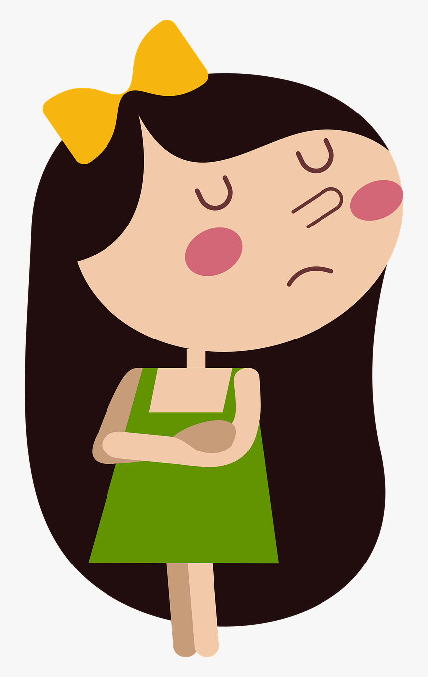 Sad Girl Cartoon Free, HD Png Download, Free Download