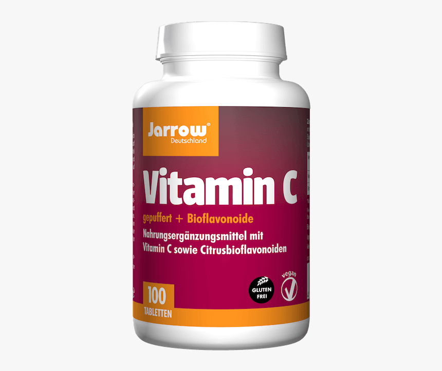 Dose Jarrow Vitamin C Gepuffert Bioflavonoide - Caffeine, HD Png Download, Free Download