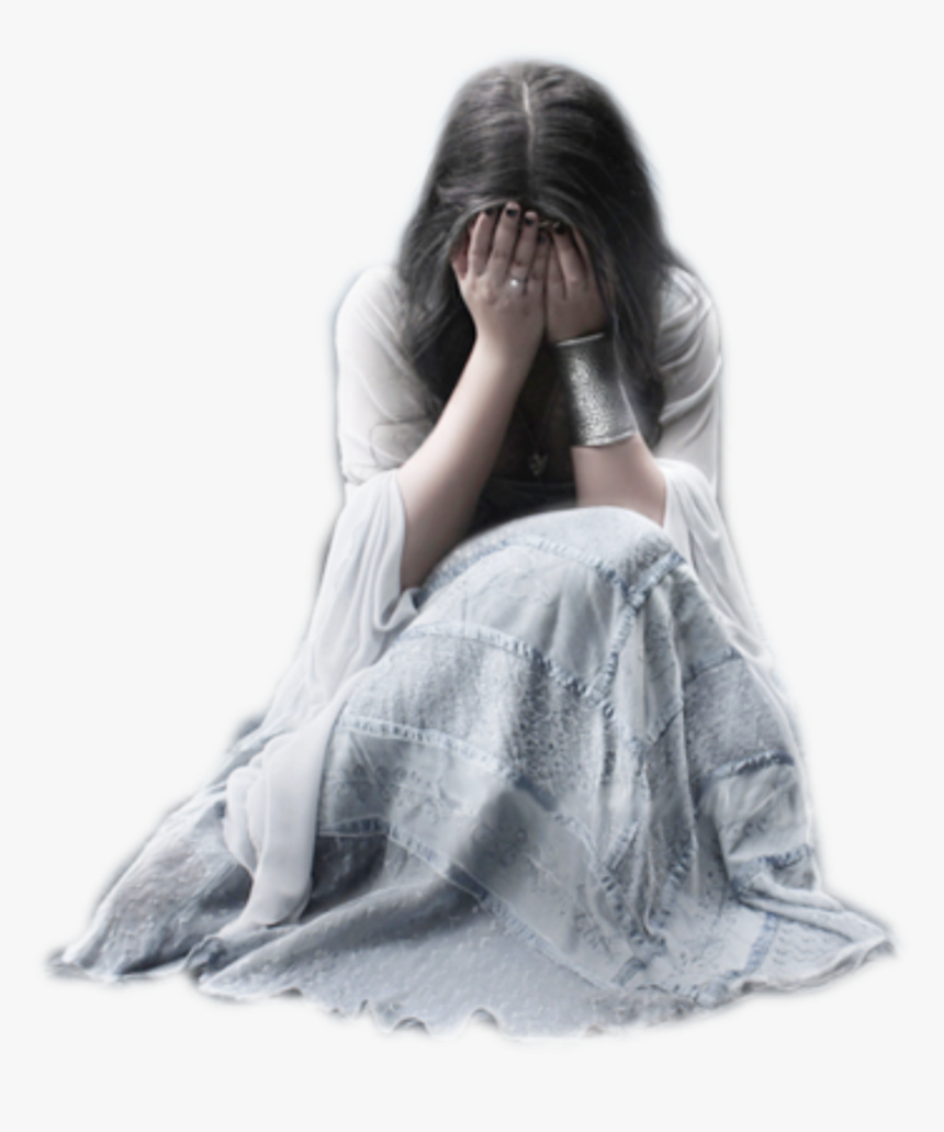 #woman #girl #sad #crying #freetoedit - Sad Girl Pic Hd, HD Png Download, Free Download