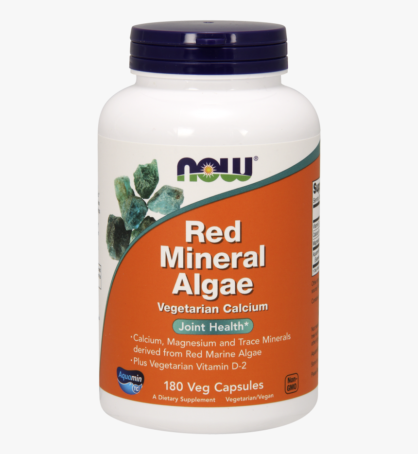 Red Mineral Algae Veg Capsules - Now Foods Liver Refresh, HD Png Download, Free Download
