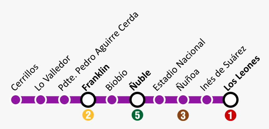 Metro De Santiago - Estaciones Del Metro Linea 6 Santiago Chile, HD Png Download, Free Download