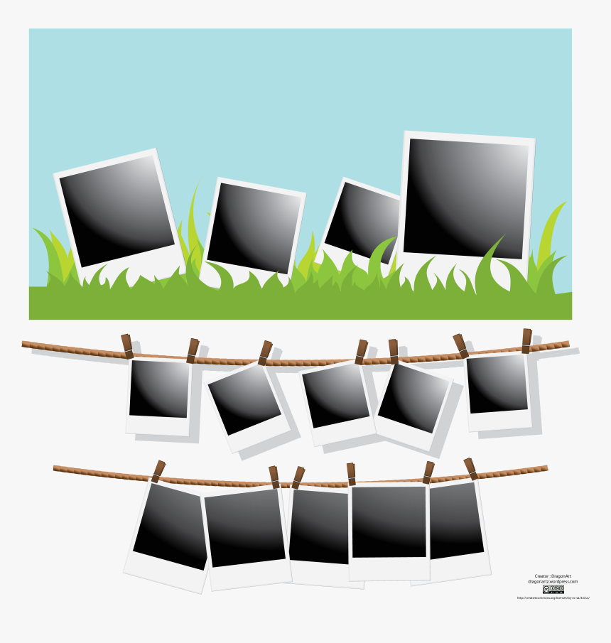 Polaroid Frames Vector Set Free Vector - Transparent Clip Polaroid Frame Png, Png Download, Free Download