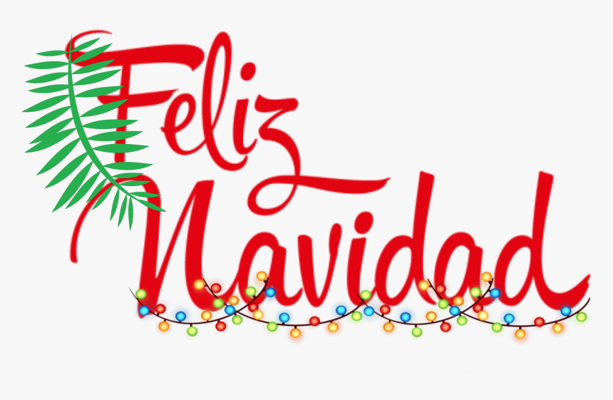 #freetoedit #feliznavidad #palmera #luces #rojo #verde - Calligraphy, HD Png Download, Free Download