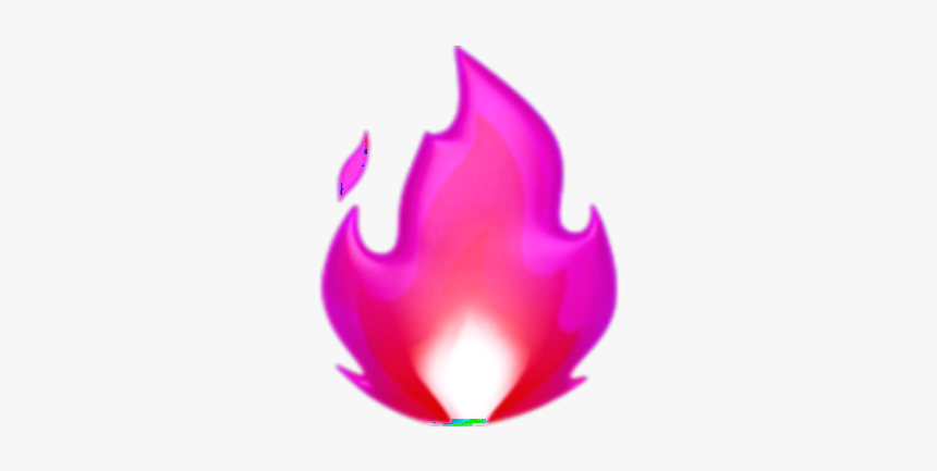 #fire #flames #burn #pink #purple #aesthetic #mine - Iphone Fire Emoji Png, Transparent Png, Free Download