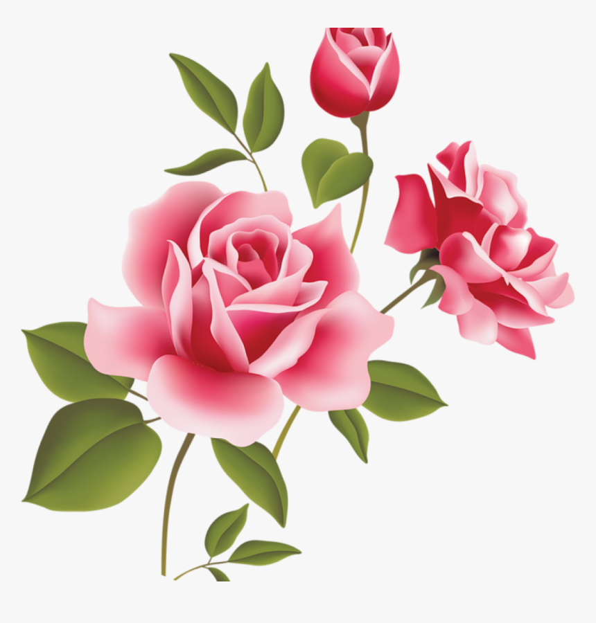 Pink Rose Clipart Pink Rose Art Picture Clipart Clipart - Pink Roses Clipart, HD Png Download, Free Download