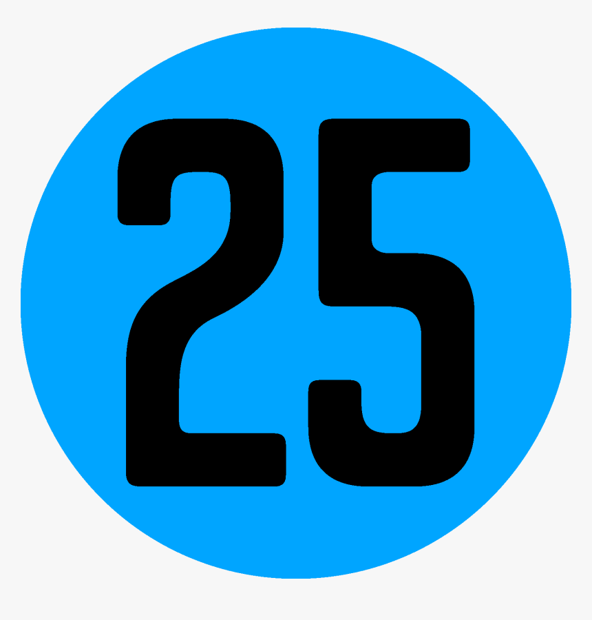 25 Number Download Png Image, Transparent Png, Free Download