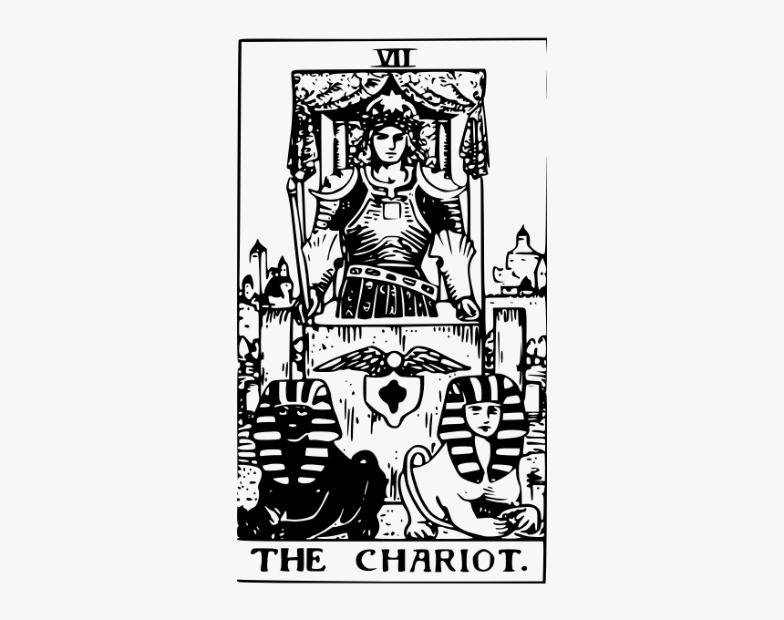 Chariot Tarot Card - Rider Waite The Chariot, HD Png Download, Free Download