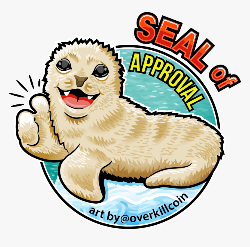 Seal Of Approval In Full Colour - Cartoon, HD Png Download, Free Download