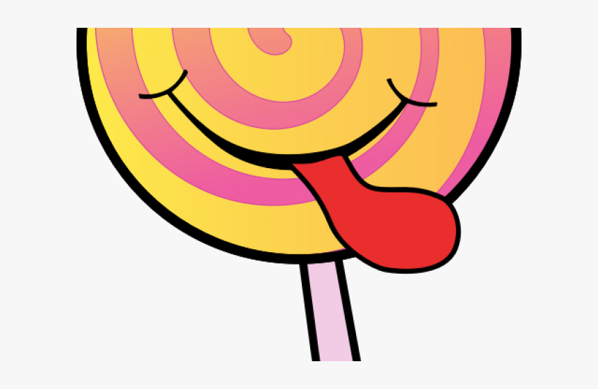 Lollipop Clipart Simple - Cartoon Lollipop, HD Png Download, Free Download