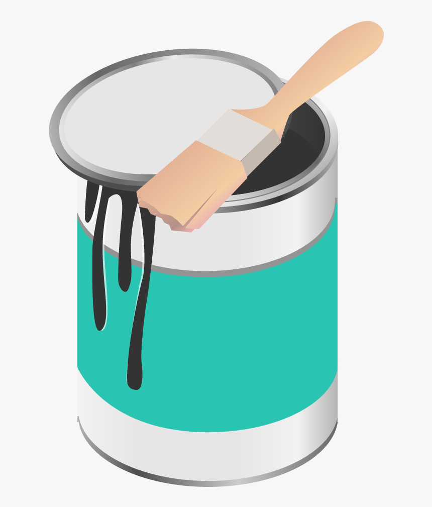 Рисунок банки краски
