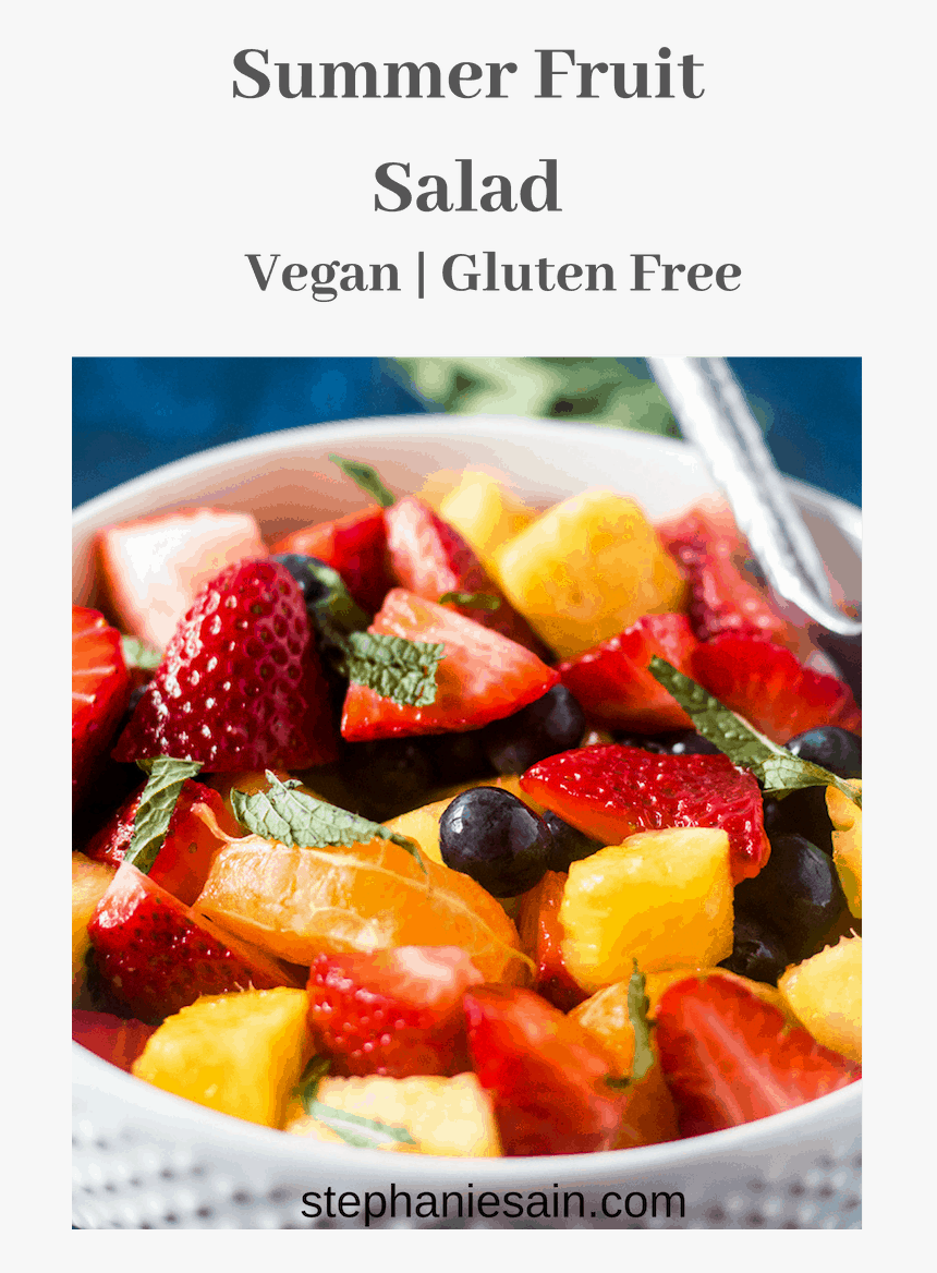 Summer Fruit Salad - Strawberry, HD Png Download, Free Download
