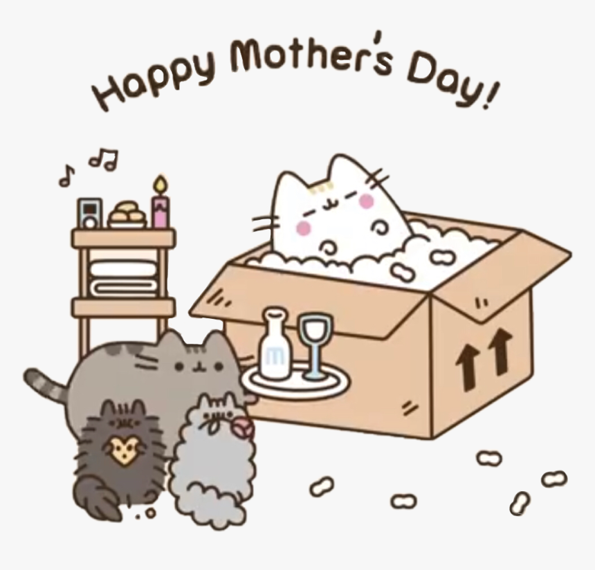 Transparent Fat Cat Clipart - Pusheen Happy Mothers Day, HD Png Download, Free Download