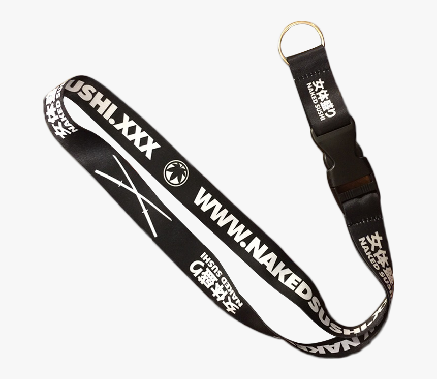 Nakedsushi Lanyard Black - Strap, HD Png Download, Free Download