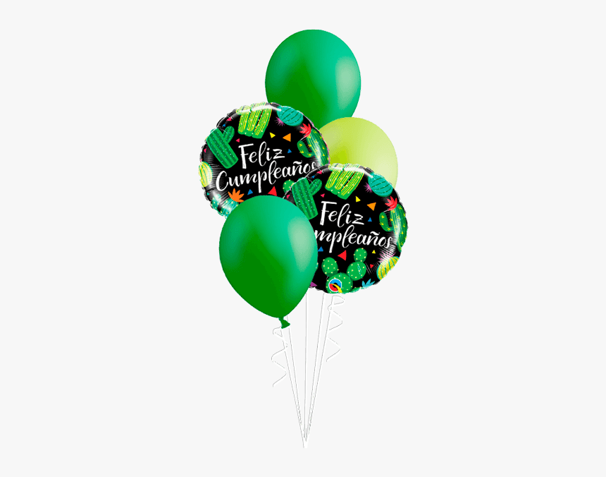 Bouquet De Globos Cumpleaños Cactus - Balloon, HD Png Download, Free Download