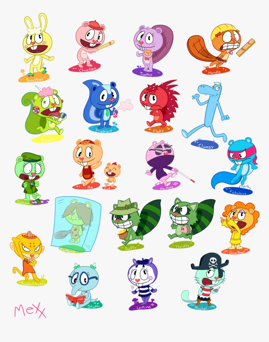 Happy Tree Friends Characters - Happy Tree Friends Genderbend, HD Png ...