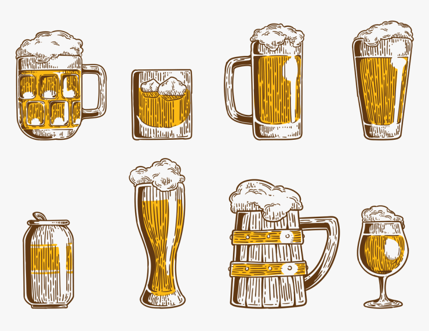 Cerveja Icons Vector - Vector Beer Can Glass, HD Png Download, Free Download