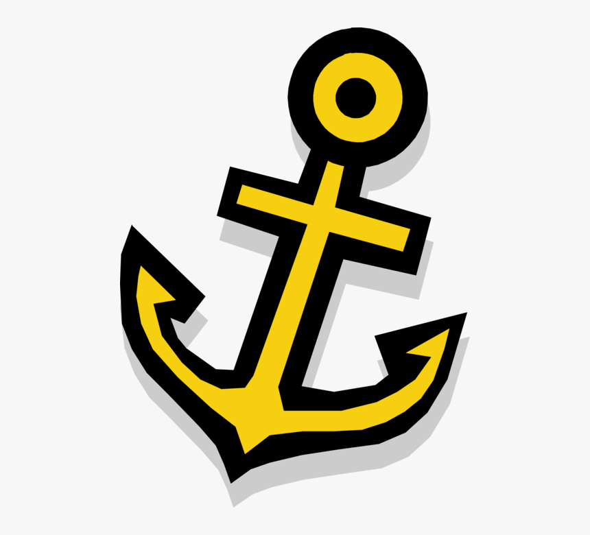 Vector Illustration Of Marine Boat Anchor Prevents - Clipart Ancora Png, Transparent Png, Free Download