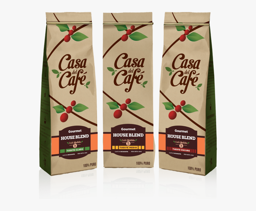 Empaque De Café , Png Download - Casa Del Cafe, Transparent Png, Free Download