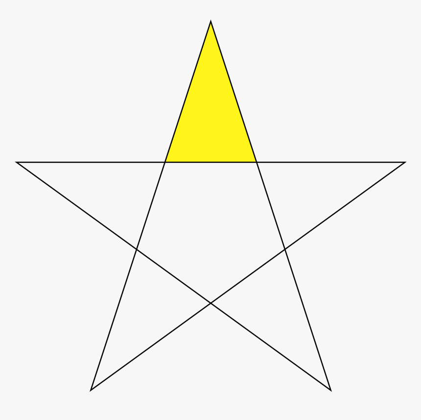 Golden Triangle Pentagram , Png Download - Stella Aurea, Transparent Png, Free Download