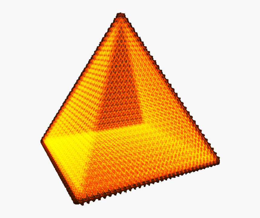 Orange Pyramid Clip Art - Gold Pyramid Png, Transparent Png, Free Download