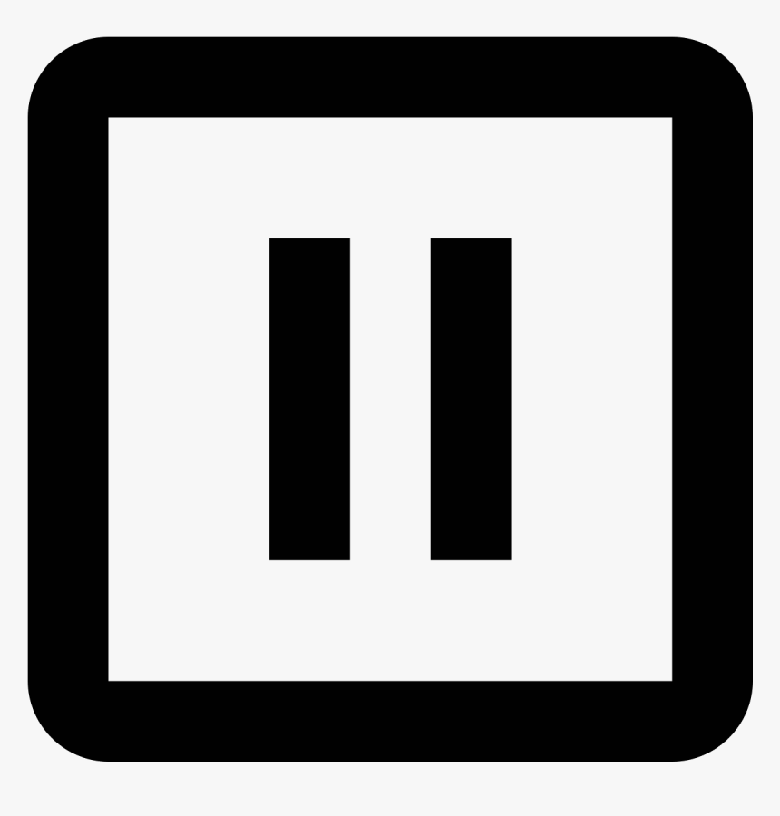 Pause Squared Icon - Tablet Computer, HD Png Download, Free Download