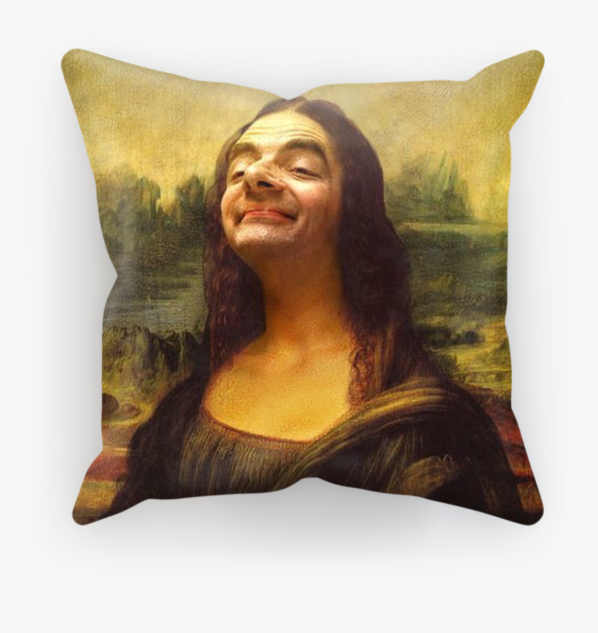 Mr Bean"s Face On The Mona Lisa ﻿sublimation Cushion - Mona Lisa, HD Png Download, Free Download