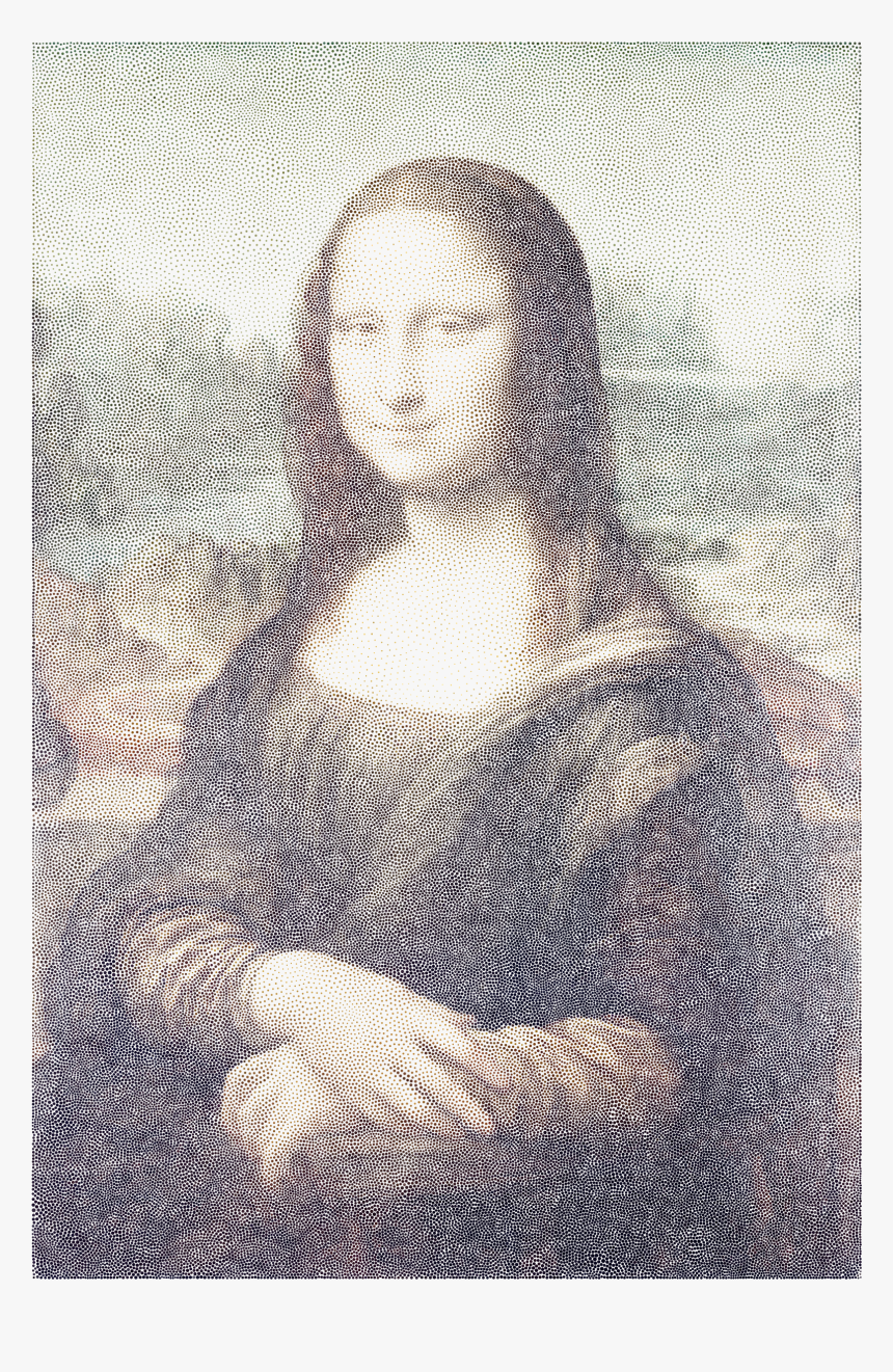 Mona Lisa Stippled Clip Arts - Leonardo Da Vinci, HD Png Download, Free Download