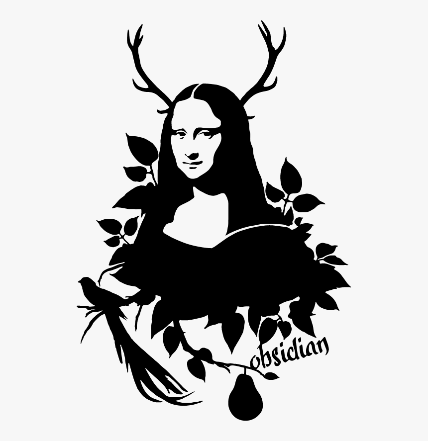 Mona Lisa Clipart Black And White - Ikea X Virgil Abloh Mona Lisa, HD Png Download, Free Download