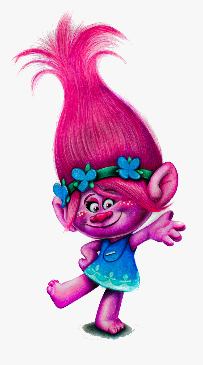 Trolls Birthday Png - Poppy Troll Clipart, Transparent Png, Free Download