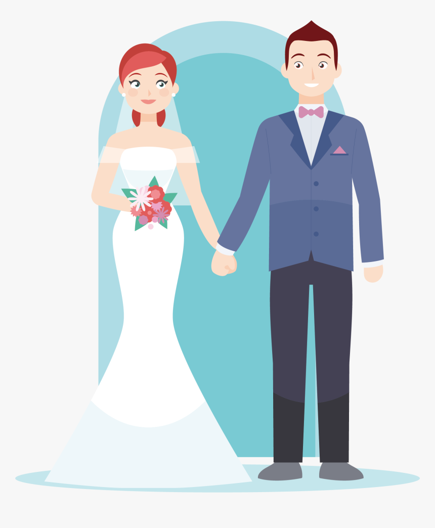 Wedding Invitation Couple Bride Marriage - Wedding, HD Png Download, Free Download